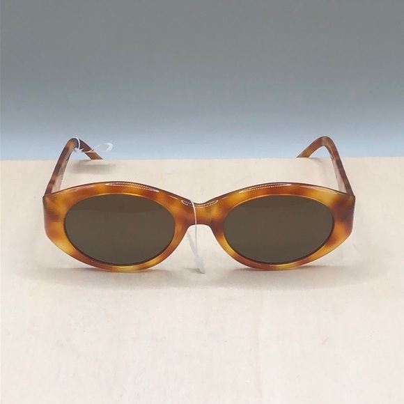 New old stock Egon Von Furstenberg sunglasses italy vintage MOD amber tortoise main image 8